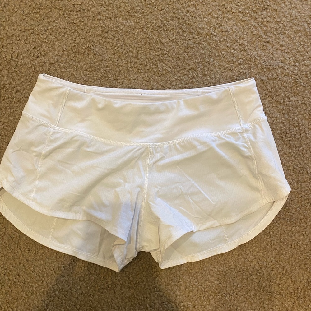White Lululemon Shorts size 4